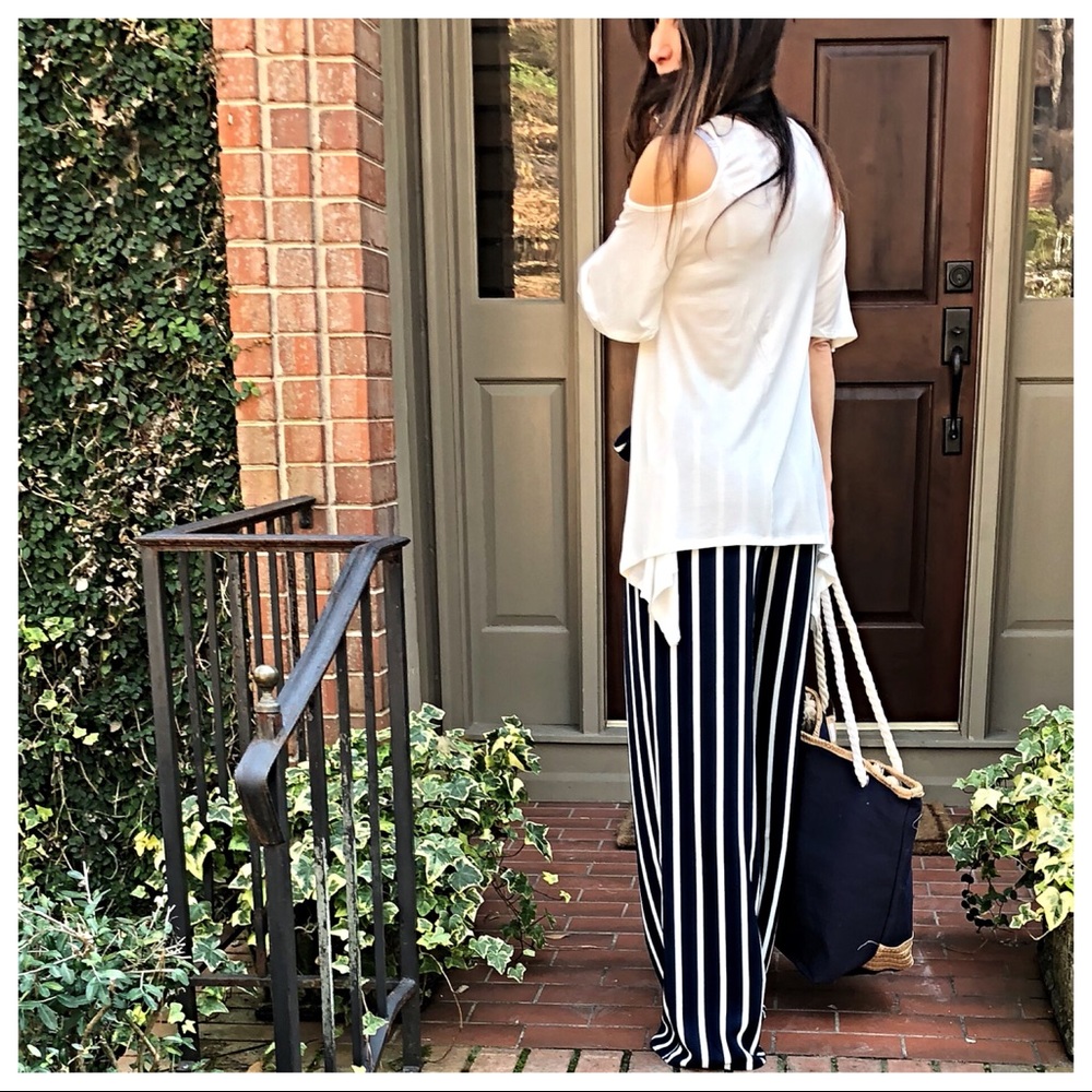 ✨LAST ONE✨Wide leg striped palazzo pants - Picture 5 of 8